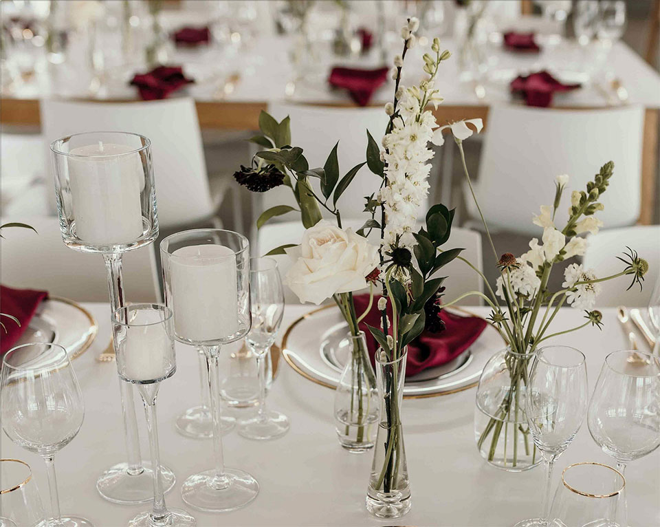 Tall Stem Hurricane Vase Hire For Weddings Events Muse Decor