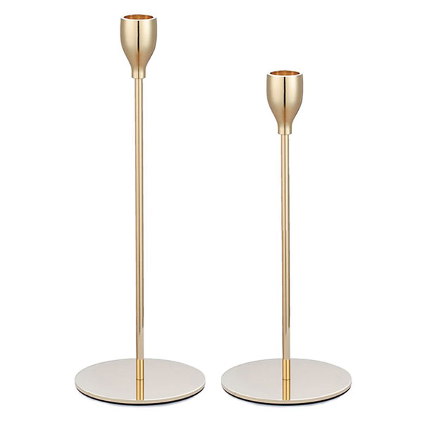 Modernist Gold Candle Stick - <p style='text-align: center;'><b></b><br>23 cm - R 19 <br>
28 cm - R 24 </p>