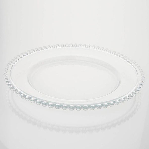 Clear Pearl Bobble Rim Underplates - <p style='text-align: center;'><b>HOT ITEM</b><br>
R 13</p>