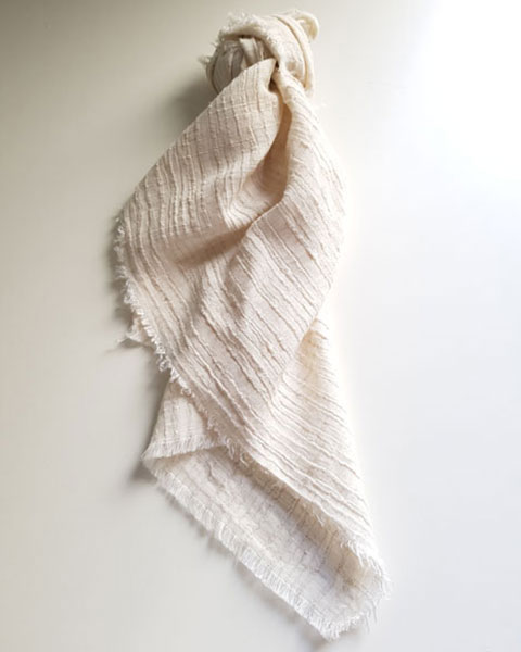 Textured Mixed Linen Ivory