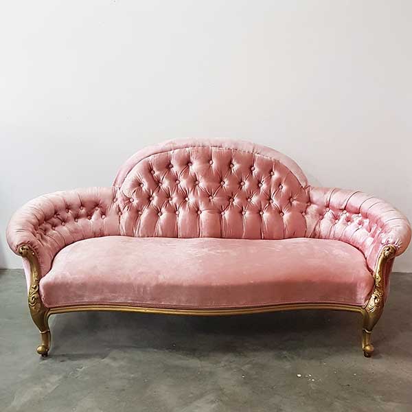 Bohemian Blush Pink Couch  - <p style='text-align: center;'>R 1100</p>