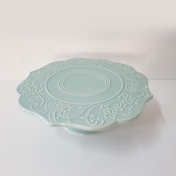 Embossed Floral Cake Stand for Hire in Cape Town