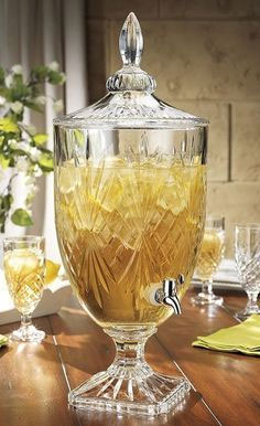 Crystal Cut Beverage Dispenser for Hire in Cape Town