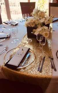 Sequin Table Runner for Hire in Cape Town