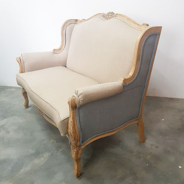 Two Shades French Couch for Hire in Cape Town