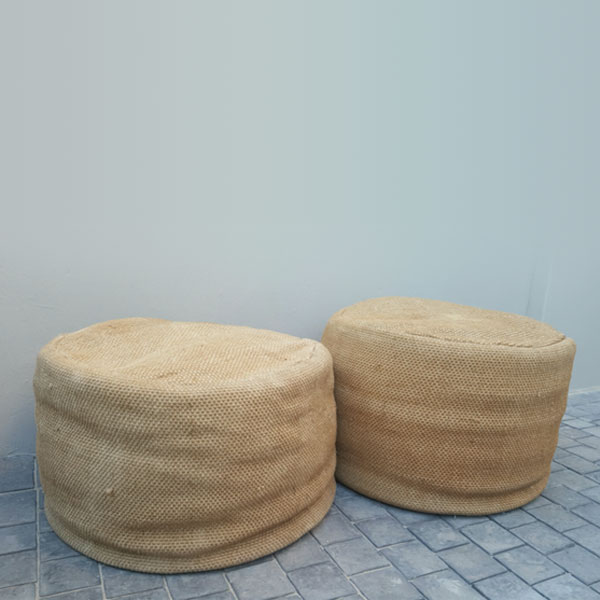 Hessian Ottoman - <p style='text-align: center;'>R 100</p>