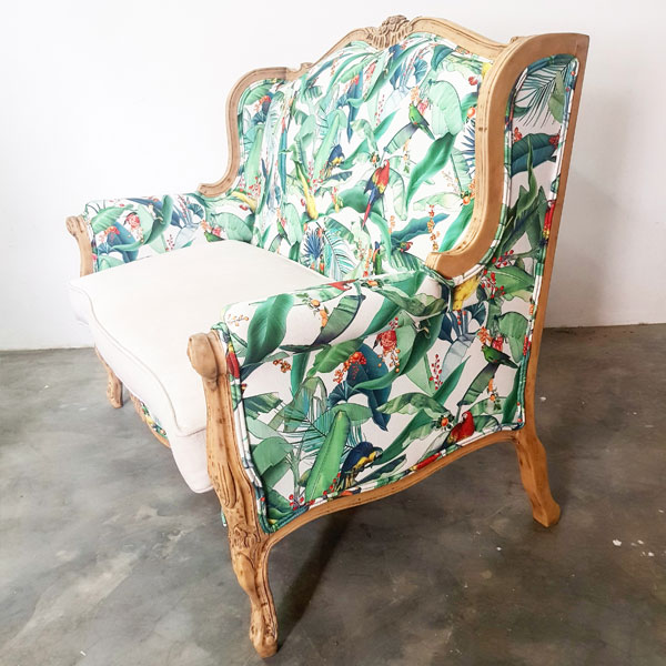 Tropical French Couch for Hire in Cape Town