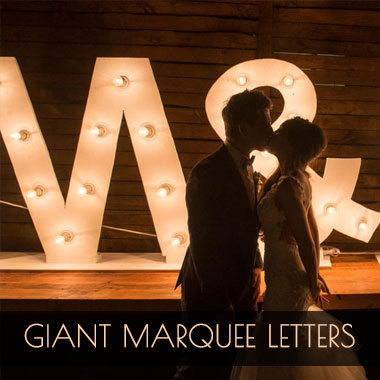 Giant Marquee Wedding Letters for Hire