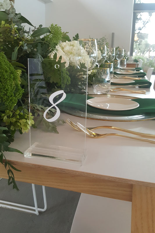 Table Seating Numbers for Hire in Cape Town