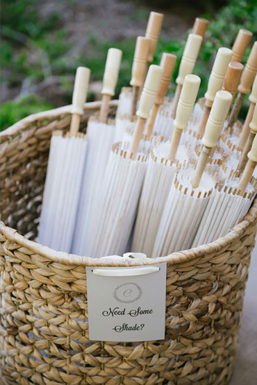 White Parasol for Hire in Cape Town