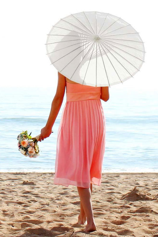 White Parasol for Hire in Cape Town