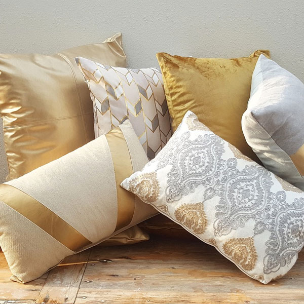 Scatter Pillows - Gold - <p style='text-align: center;'>From - R 50<br />
