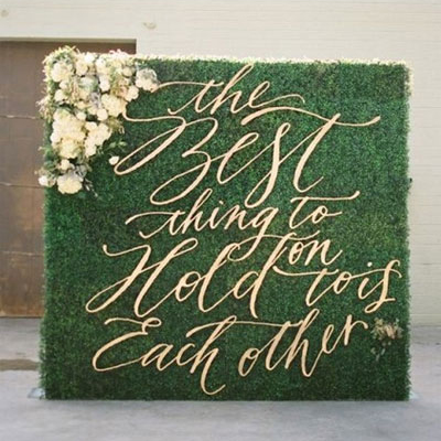Wedding Shamrock Wall for Hire in Cape Town