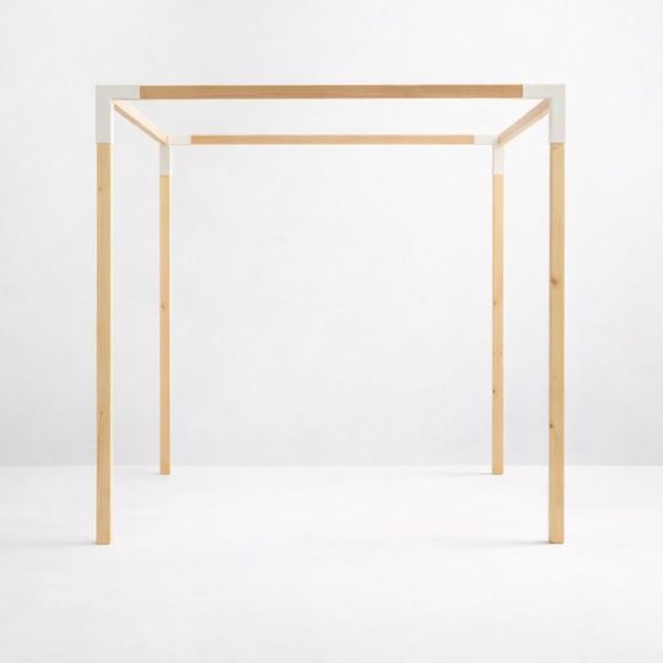 Modernist Four Post Wood Pergola