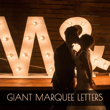 Giant Marquee Wedding Letters for Hire